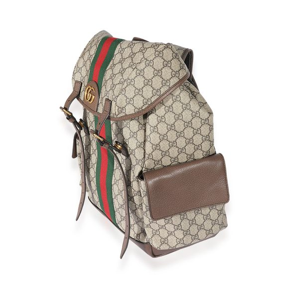 Gucci GG Supreme & Web Medium Backpack - Picture 2 of 7
